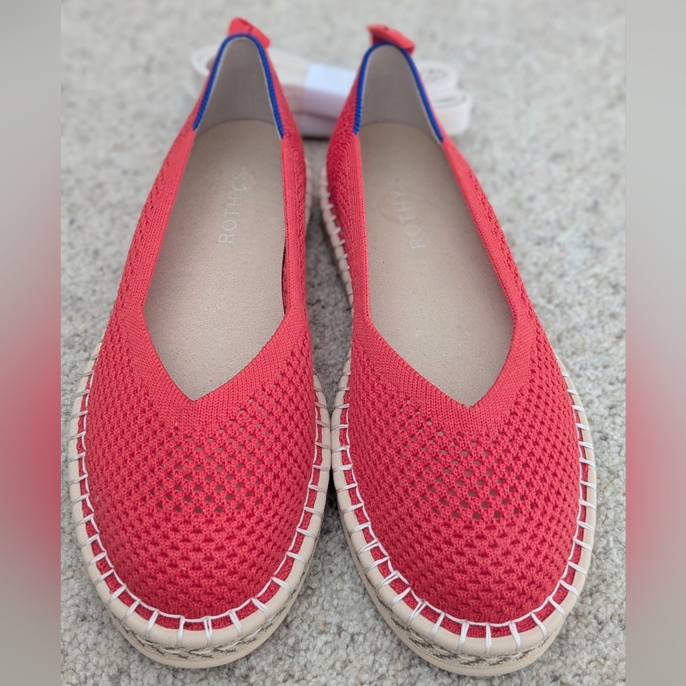 NWT Rothy's: The Espadrille Red Hot Size 8 - Picture 5 of 11